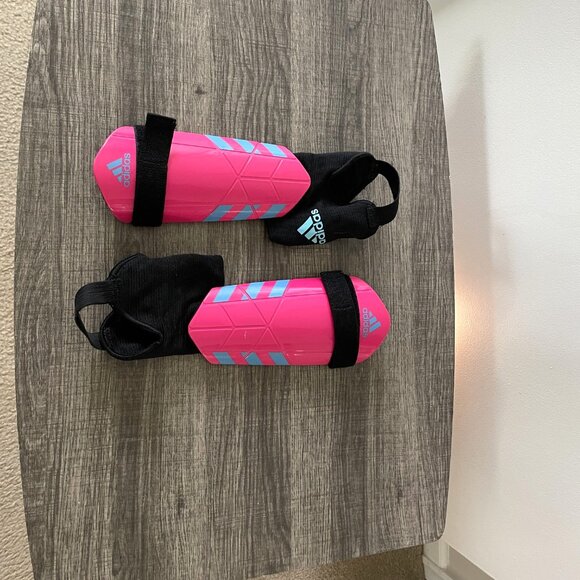 Adidas Ghost Solar Pink/Solar Blue Youth Soccer Shin Guards, Size Large - Picture 3 of 6